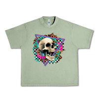 Oil Green race skull Urban Heavy Tee - AdoDesignShop