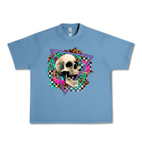 Pebble Blue race skull Urban Heavy Tee - AdoDesignShop
