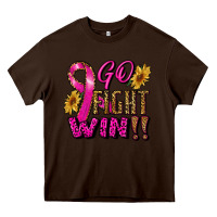 Chocolate Brown go fight win Heavy Core Tee - RanaPortraitStore