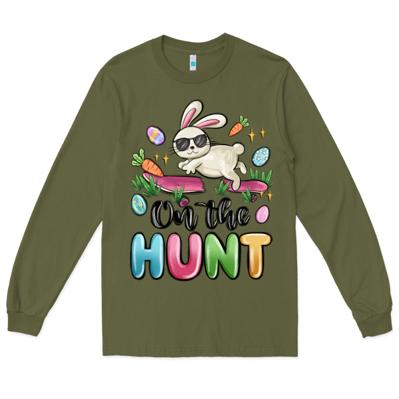On The Hunt Easter Long Sleeve Tee by MaliasSmallBusiness | Teevron