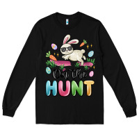 Black on the hunt easter Long Sleeve Tee - MaliasSmallBusiness