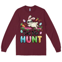 Burgundy on the hunt easter Long Sleeve Tee - MaliasSmallBusiness