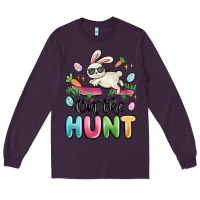 Plum on the hunt easter Long Sleeve Tee - MaliasSmallBusiness