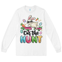 White on the hunt easter Long Sleeve Tee - MaliasSmallBusiness
