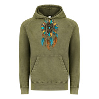 Vintage Olive dreamer catcher sunflower Vintage Hoodie - JahusDesignShop
