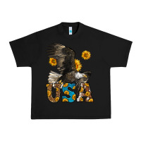 Black Western Usa Eagle Urban Heavy Tee - LillyAllenDesigns