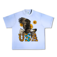 Grape Ice Western Usa Eagle Urban Heavy Tee - LillyAllenDesigns