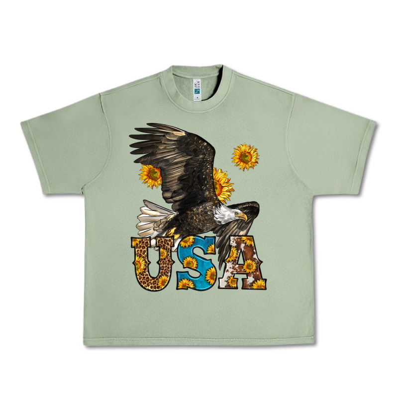 Western Usa Eagle Urban Heavy Tee by LillyAllenDesigns | Teevron