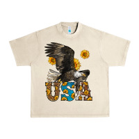 Sandshell Western Usa Eagle Urban Heavy Tee - LillyAllenDesigns