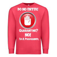 Cardinal I'm Not In Quarantine I'm A Programmer Premium Sweatshirt - Bettercallsaul