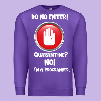 I'm Not In Quarantine I'm A Programmer Premium Sweatshirt Designed By Bettercallsaul