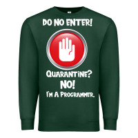 Sports Green I'm Not In Quarantine I'm A Programmer Premium Sweatshirt - Bettercallsaul