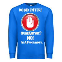 True Royal I'm Not In Quarantine I'm A Programmer Premium Sweatshirt - Bettercallsaul