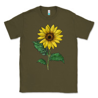 Army Green Sunray yellow sunflower Classic Tee - LillyAllenDesigns