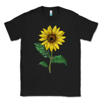 Black Sunray yellow sunflower Classic Tee - LillyAllenDesigns