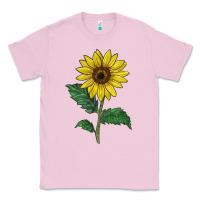 Bubblegum Pink Sunray yellow sunflower Classic Tee - LillyAllenDesigns