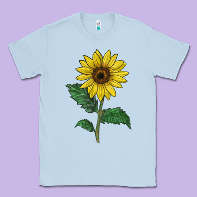 Sunray Yellow Sunflower Classic Tee Designed By Lillyallendesigns