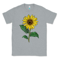 Heather Grey Sunray yellow sunflower Classic Tee - LillyAllenDesigns