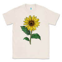 Natural Sunray yellow sunflower Classic Tee - LillyAllenDesigns