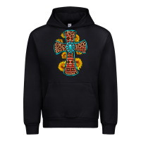 Black gemstone sunflower leopard cross Urban Hoodie - OliviaCreatesArt