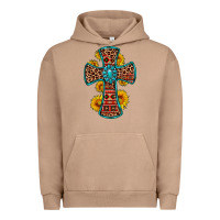 Pigment Burro gemstone sunflower leopard cross Urban Hoodie - OliviaCreatesArt