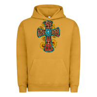 Pigment Peanut Butter gemstone sunflower leopard cross Urban Hoodie - OliviaCreatesArt