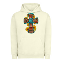 Pigment Pistachio gemstone sunflower leopard cross Urban Hoodie - OliviaCreatesArt