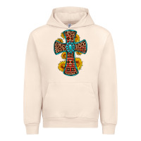 Sandshell gemstone sunflower leopard cross Urban Hoodie - OliviaCreatesArt
