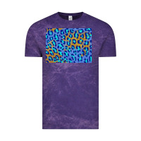 Cloud Purple leopard background turquoise and gold 3200x2400 Vintage Tee - AdoDesignShop