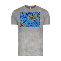 Cloud Rock leopard background turquoise and gold 3200x2400 Vintage Tee - AdoDesignShop