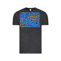 Vintage Black leopard background turquoise and gold 3200x2400 Vintage Tee - AdoDesignShop