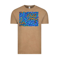 Vintage Coffee leopard background turquoise and gold 3200x2400 Vintage Tee - AdoDesignShop