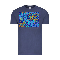 Vintage Denim leopard background turquoise and gold 3200x2400 Vintage Tee - AdoDesignShop
