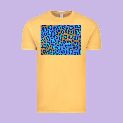 Leopard Background Turquoise And Gold 3200x2400 Vintage Tee Designed By Adodesignshop