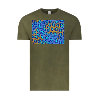 Vintage Olive leopard background turquoise and gold 3200x2400 Vintage Tee - AdoDesignShop