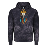 Cloud Black dreamer catcher bull skull Vintage Hoodie - JahusDesignShop