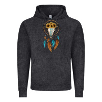 Vintage Black dreamer catcher bull skull Vintage Hoodie - JahusDesignShop