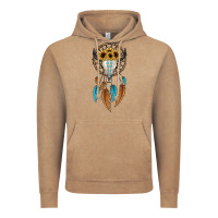Vintage Coffee dreamer catcher bull skull Vintage Hoodie - JahusDesignShop
