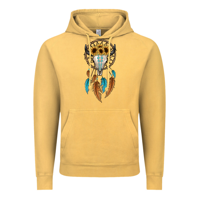 Dreamer Catcher Bull Skull Vintage Hoodie by JahusDesignShop | Teevron