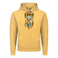 Vintage Mustard dreamer catcher bull skull Vintage Hoodie - JahusDesignShop