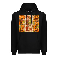 Black Fall Pumpkin Junkie Premium Hoodie - texasbilliewilder