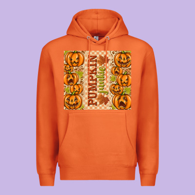 Fall Pumpkin Junkie Premium Hoodie Designed By Texasbilliewilder