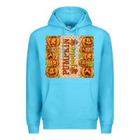 Ocean Blue Fall Pumpkin Junkie Premium Hoodie - texasbilliewilder