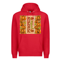 Red Fall Pumpkin Junkie Premium Hoodie - texasbilliewilder