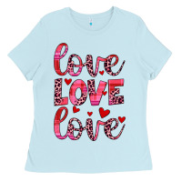Baby Blue love valentines day Ladies Tee - JahusDesignShop