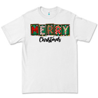White Merry Christmas Premium Tee - CowhideDigitalArt