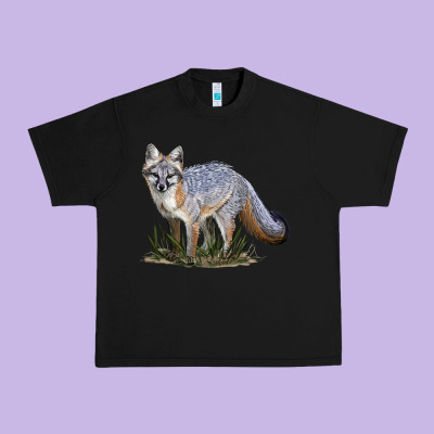 Gray Fox Urban Heavy Tee Designed By Lillyallendesigns