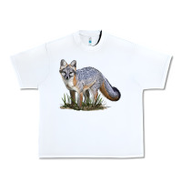 White Gray Fox Urban Heavy Tee - LillyAllenDesigns