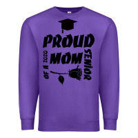 Purple Proud Mom Of A 2020 Senior Premium Sweatshirt - Bettercallsaul