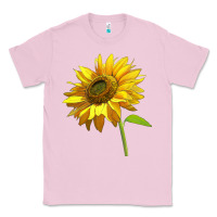 Bubblegum Pink sunflower Classic Tee - LillyAllenDesigns